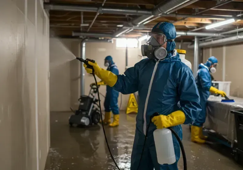 Basement Sanitization and Antimicrobial Treatment process in Lander County, NV